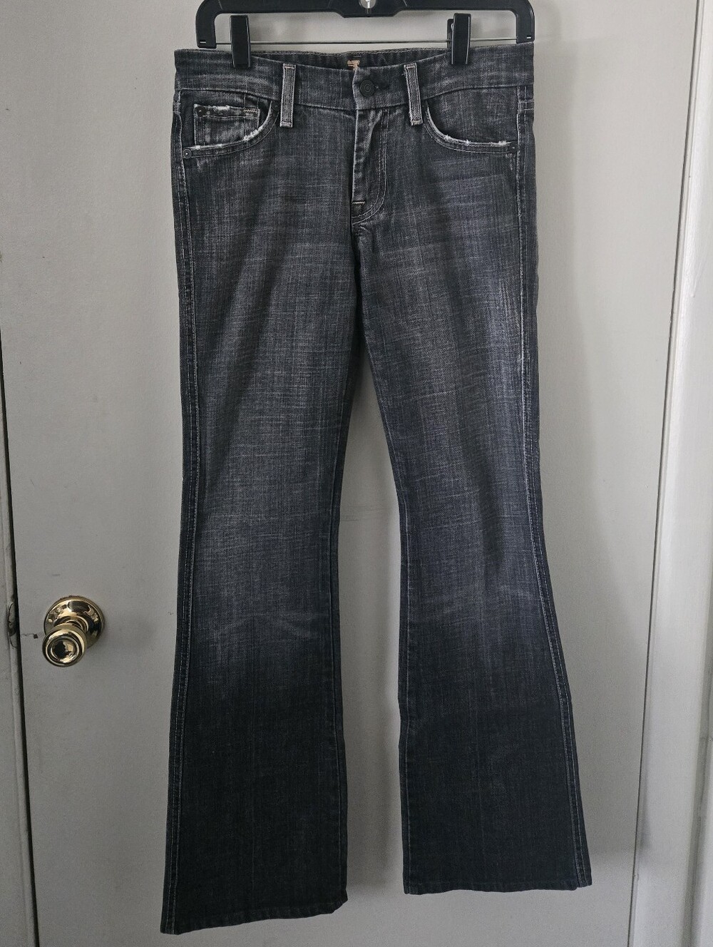 7 For All Mankind Women's Black/Gray Jeans